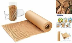 Honeycomb Cushioning Packing Paper 1 Rolls 12&#034; X 98&#039; Biodegradable &amp; Brown