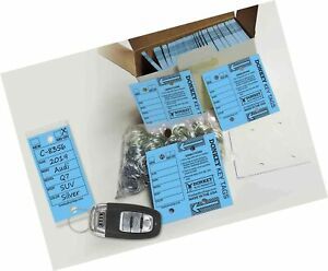 Donkey Key Tags, Laminated Self-Protecting (250 Tags per Box with Metal Rings...