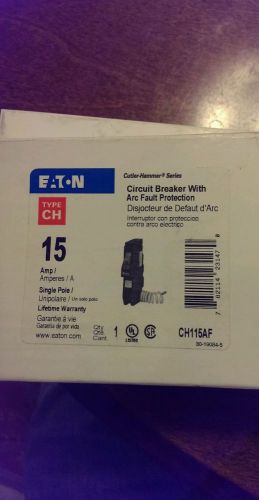 Ch115af type ch 15 amp arc fault circuit breaker new!! cutler hammer for sale