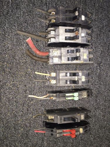 Zinsco, gte,sylvania,challenger circuit breakers rare! lot of 7 for sale