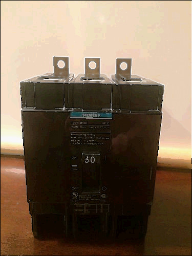 480/40 for sale, Siemens bqd330 277-480v 3 pole 30a circuit breaker