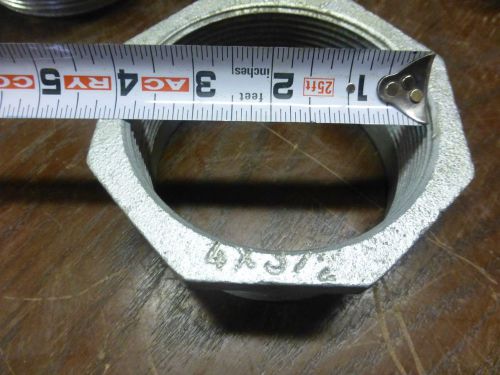 4&#034; x 3 1/2&#034; 4 x 3 1/2 inch reducing bushing malleable hex cast iron pipe for sale