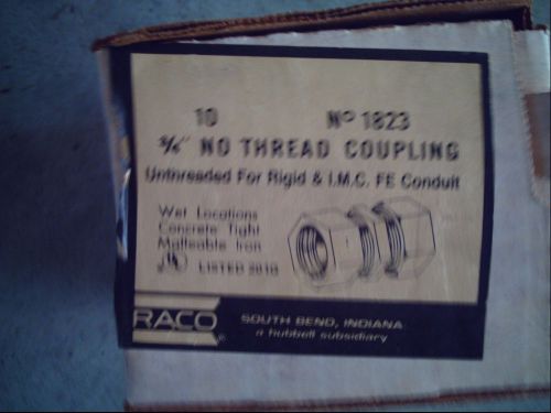 RACO 1823  3/4N Threadless Connector Coupling Seven in box