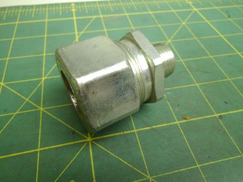 Crouse hinds 3/4 straight connector 1/2 male npt cable range 0.55o-0.65 #57095 for sale