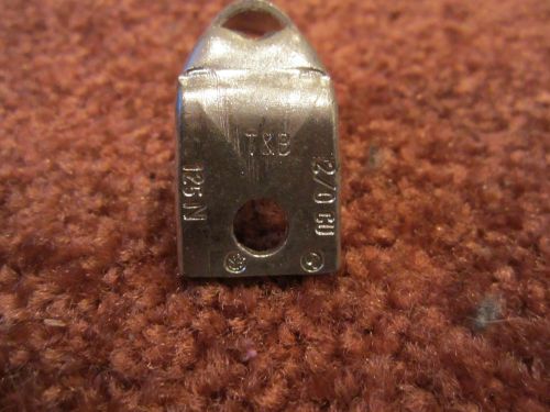 Thomas &amp; Betts 125N 2/0 awg 1 Hole 90 Degree Non Insulated Black Die Crimp Lugs