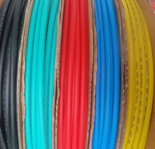 5&#039; length heat shrink tubing 1/4&#034; 6mm 5 colors 1 foot each for sale