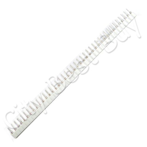 3 female white 40 round pins pcb single row 2.54mm pitch spacing header strip for sale