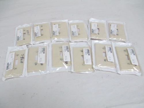 Lot 12 new leviton 020-86001 single gang toggle switch cover wallplate d211531 for sale