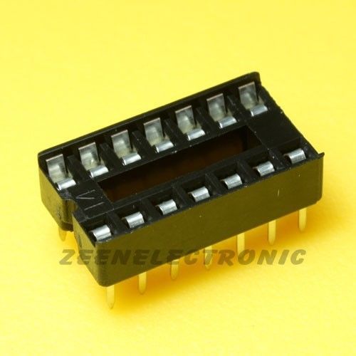 20 pcs 14 pin dip ic sockets 2.54 mm pitch dual wipe contact through hole for sale