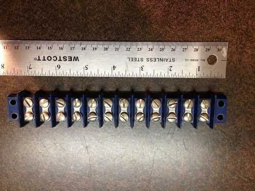 12-post 2-row terminal block blue for sale
