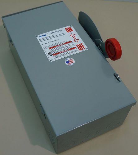 Eaton heavy duty safety switch dh361urk 30a 600v type 3r for sale