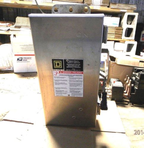 SQ D H221DS W REJECTION CLIPS/FUSES  30 AMP 240 VOLT stainless steel DISCONNECT