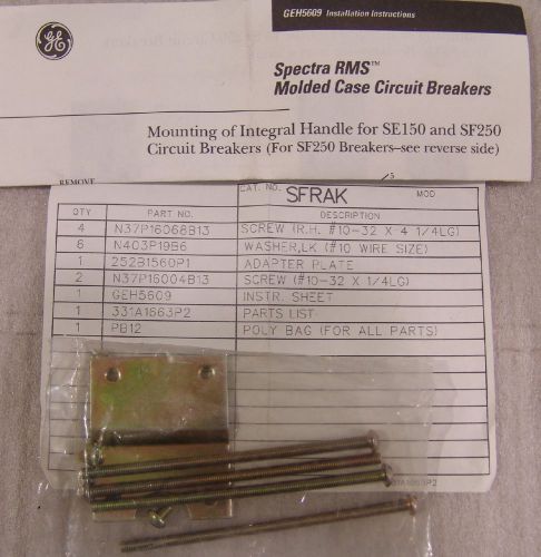 (4) integral handle operating mechanism GE sfrak for se150 sf250 circuit breaker