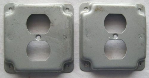 2 commercial 2 outlet plates for junction box like receptacles for sale
