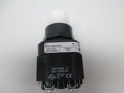 New allen bradley 800h-prb16wd1 illuminated pushbutton f 120v-ac d264038 for sale