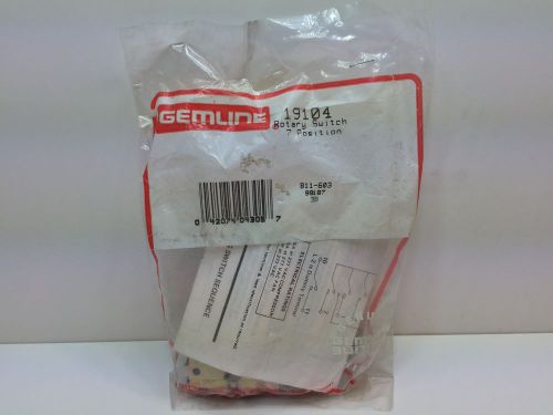 SEALED NEW! GEMLINE 7 POSITION ROTARY SWITCH 19104