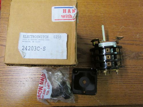 New nos electroswitch 24203c-s rotary switch 2hp 240/480vac 2-20a 30-600vac for sale