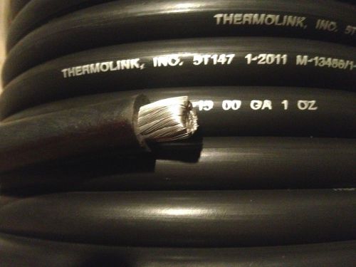 2/0 welding or battery cable 25&#039; foot awg 00 gauge copper power wire marine new for sale