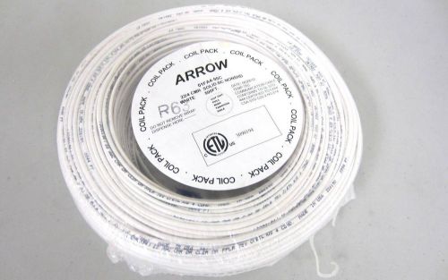 BRAND NEW 500FT ARROW 22/CMR SOLID BC NONSHD WHITE COMMUNICATION CABLE - NR