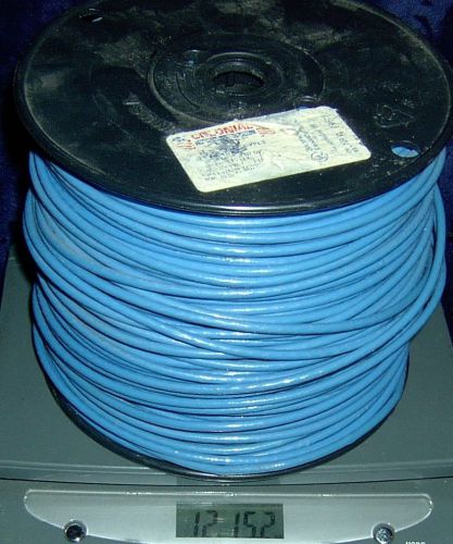 About 500&#039; 12 gauge stranded blue wire 500 feet 12awg 12 awg
