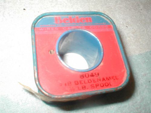 Belden 8049 beldenamel magnet wire #18 awg new 1/2 pound spool ham amateur radio for sale
