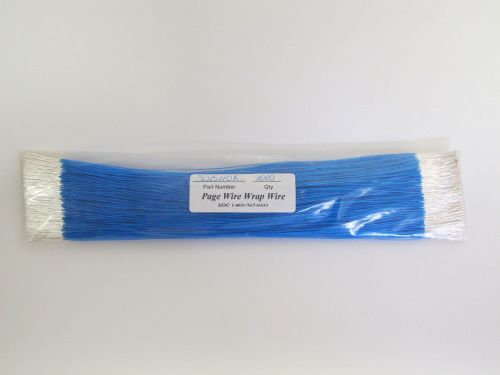 Page wire wrap 1000 pieces 11&#034; pre cut stripped blue 30 awg for sale