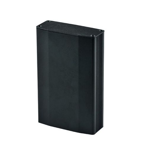 Black high quality extrusion desktop aluminum box 100x64x25.5mm enclosure new for sale