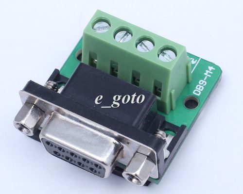 DB9-M4 Nut Type Connector DB9 4Pin Female Adapter Terminal Module RS232 to Termi