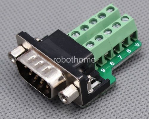 Db9-g9 stable nut type connector 9pin male adapter terminal module rs232-termina for sale