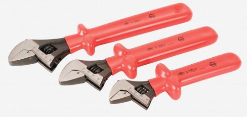 Wiha 76290 3 Piece Insulated Adjustable Wrench Set