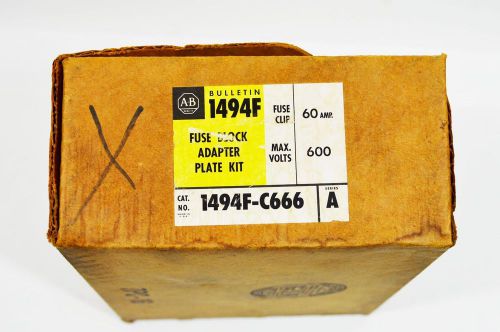 *new* allen-bradley 1494f-c666 60a fuse clips, class h and c, 600v for sale