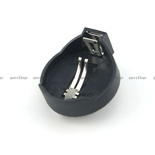 100pcs mini cr2025 cr2032 coin battery button cell holder socket black brand new for sale