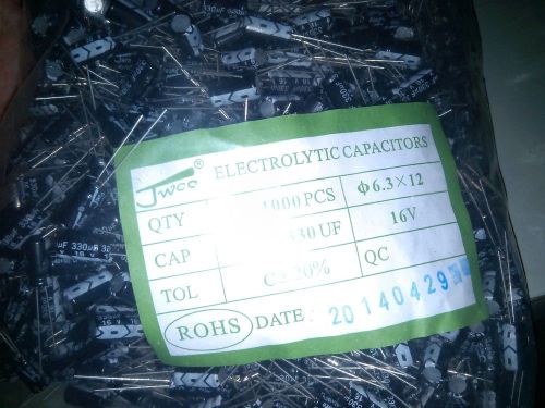 16v330uf 16v 6.3x12mm Electrolytic Capacitor  1000PCS