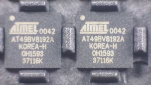 (x4) Atmel, AT49BV8192A - 11CI, 8M Bit Flash Memory, 110 ns, 48-CBGA (388)