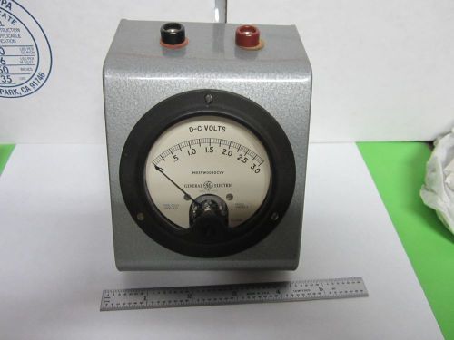 VINTAGE GENERAL ELECTRIC DC VOLTS ELECTRIC DISPLAY METER GE VOLTAGE BIN#L1-i