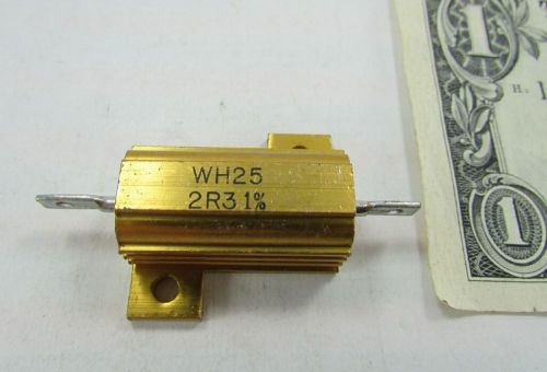 Vishay Dale Aluminum Metal Encased Wirewound Resistors WH25 2R3 1% 25W 2.3 Ohm