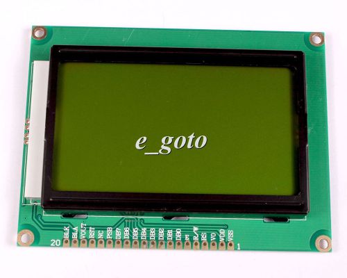 Lcd12864 3.3v yellow backlight graphic lcd module lcm 12864 for arduino raspberr for sale