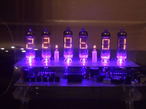 Numitron clock with 6 tubes. new! extremely rare! nixie clock  christmas gift! for sale