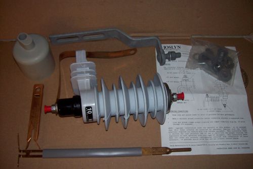 NEW - Joslyn Polymer Arrester 10KV ZQP with Mounting Bracket  Part # 8336356