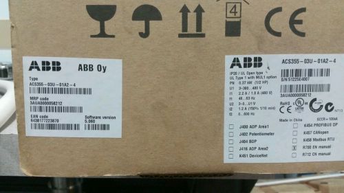 Brand new ABB AC variable drive ACS355-03U-01A2-4 Retail $675