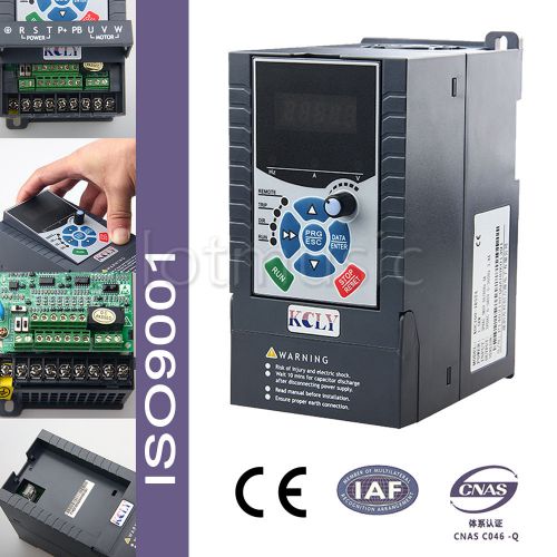 2.2KW 3HP VFD 3Phase 380/415VAC 5.1A Variable Frequency Drive Inverter ISO9001