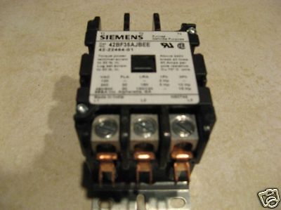 Siemens Contactor # 42BF35AJBEE  3 Pole 24VAC COIL New