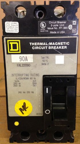 Circuit Breaker Square D FAL22090 240 VAC 90 AMP 2P