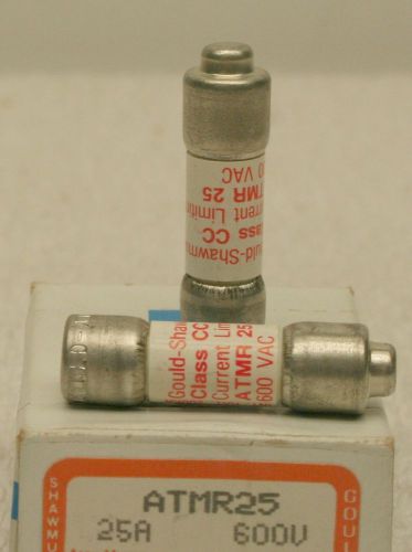 Gould shawmut atmr25 amp-trap fuse 25a box of 2 **new** for sale