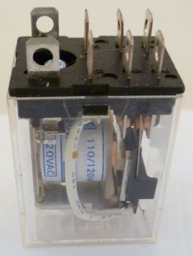 Omron Relay LY2 IEC255 10A, 110/120 VAC, 1/2 HP, Appears Unused Vtg