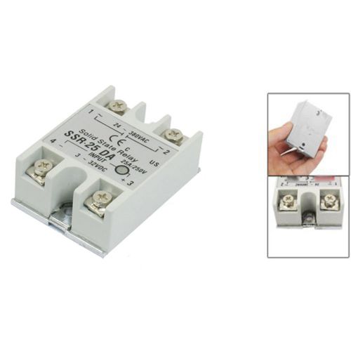 2015 new temperature control ac 24v-380v output solid state relay 25a ssr-25da for sale