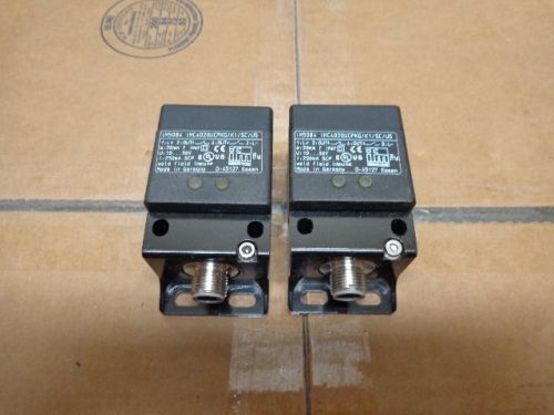 (2) IFM Electronics IMC4020UCPKG/K1/SC/US Proximity Switch Inductive Sensors
