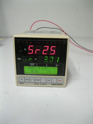 Shimaden SR25 2P JPt100 Temperature Controller 0-50 C Multiple Displays &amp; Output