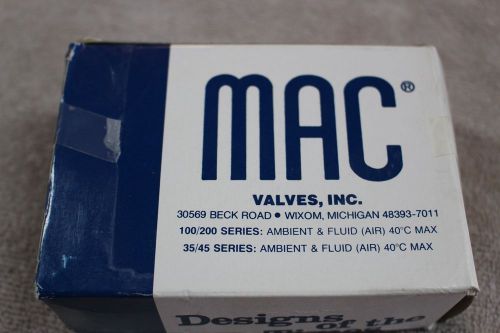 Mac valve 113b-501jb solenoid valve 3-port 24vdc   nib 113b501jb for sale