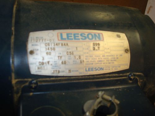 LEESON  3phase 1hp AC motor